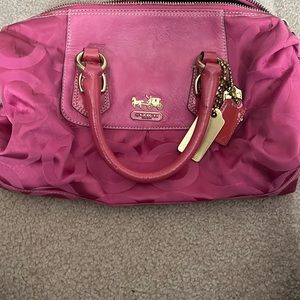 Authentic pink Coach purse